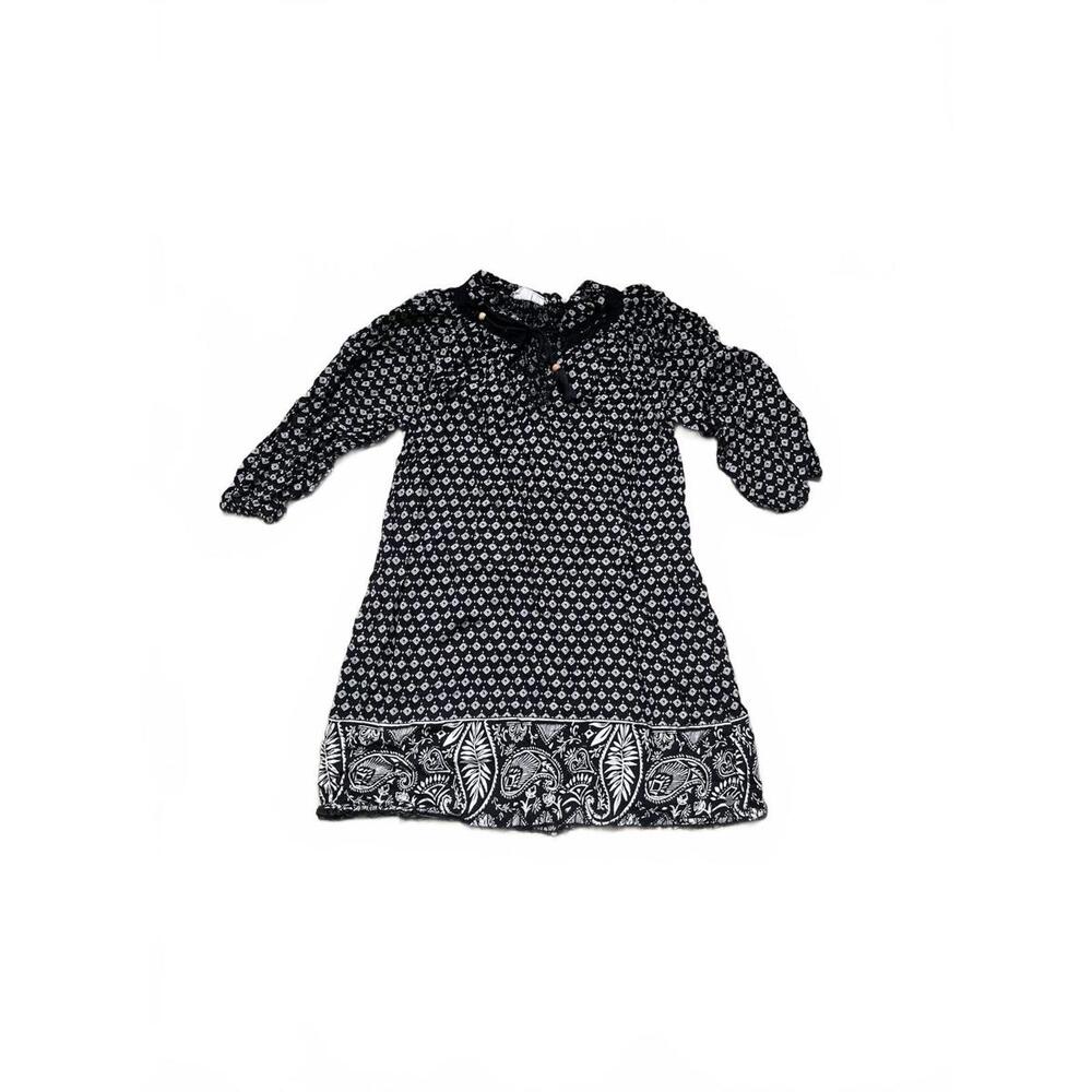 Roxy Black and White Patterned Dress Size Small